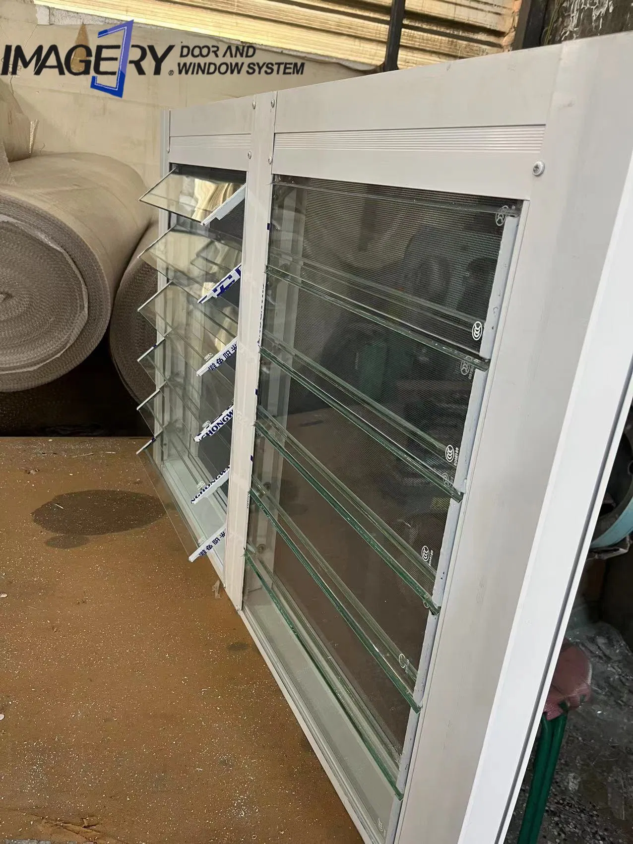 Factory Supplier Adjustable Aluminum Glass Cheap Modern Jalousie Window