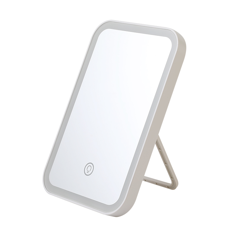 Portable Foldable High-Definition Three-Color LED Desktop Makeup Mirror