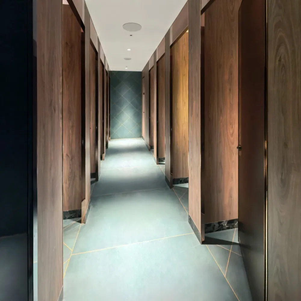 Scratch-Proof Debo Innovative Design High Pressure Laminate HPL Toilet Cubicles for Shopping Hall