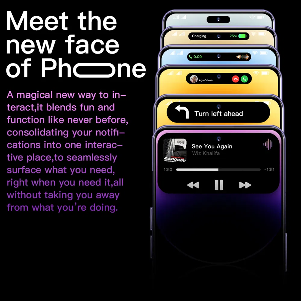 OEM ODM Double Guarantee Touch Screen 7.3inch Amoled 1080*2400 for I 14 PRO Max Mobile Phone