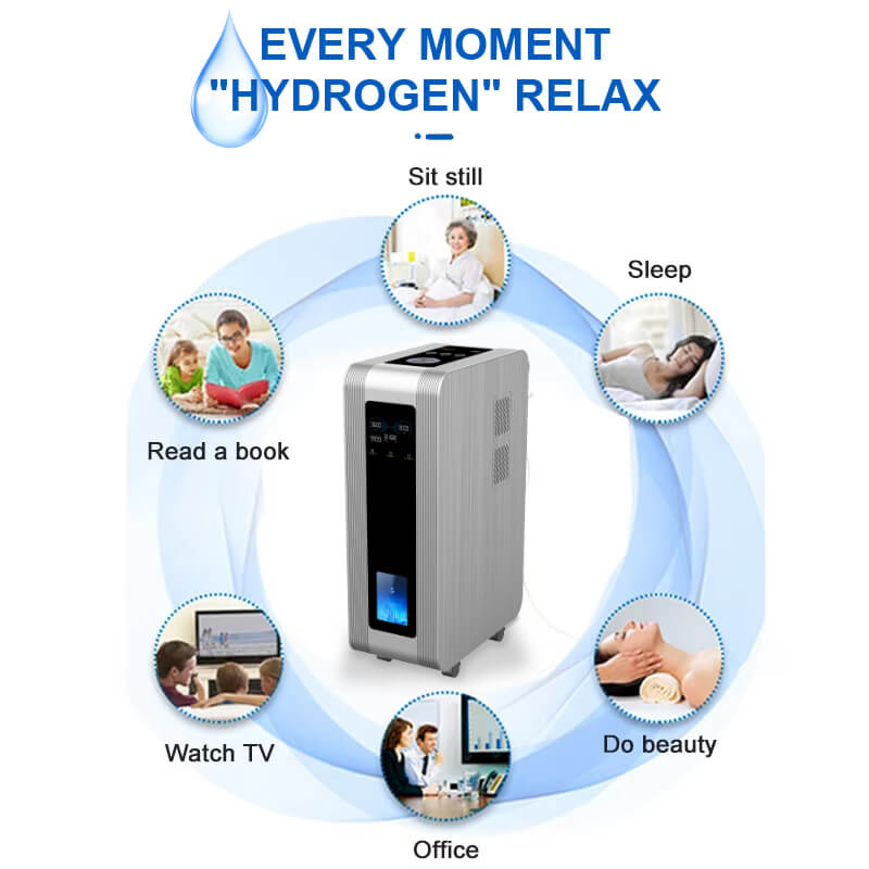 Home Portable 3600ml Hydrogen Inhalation Machine for Breathing Pem Hydrogen Generator Brown Gas H2 Inhaler
