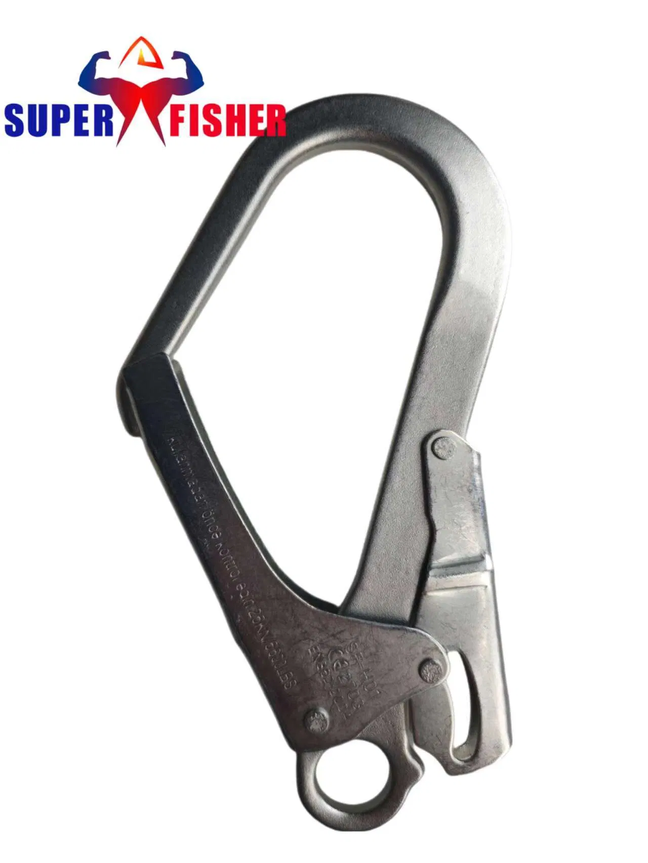 High-Altitude Oversize Opening 60mm 110mm Fall Protector Arrest Carabiner /Karabiner Forged Steel/Aluminium Snap Hook for Safety Harness Lanyard Use