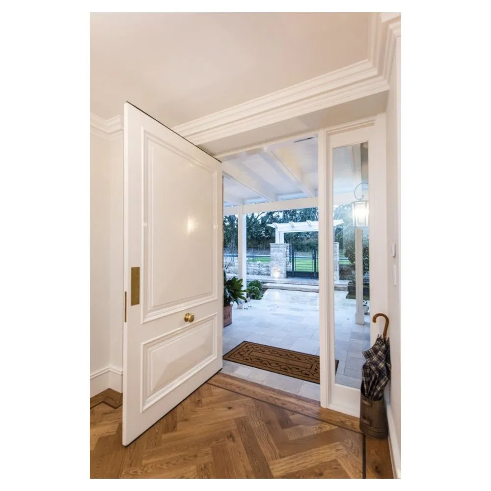 High Quality Cheap Price Premium Quality Modern Design Entry Teak Color Interior Wooden Door