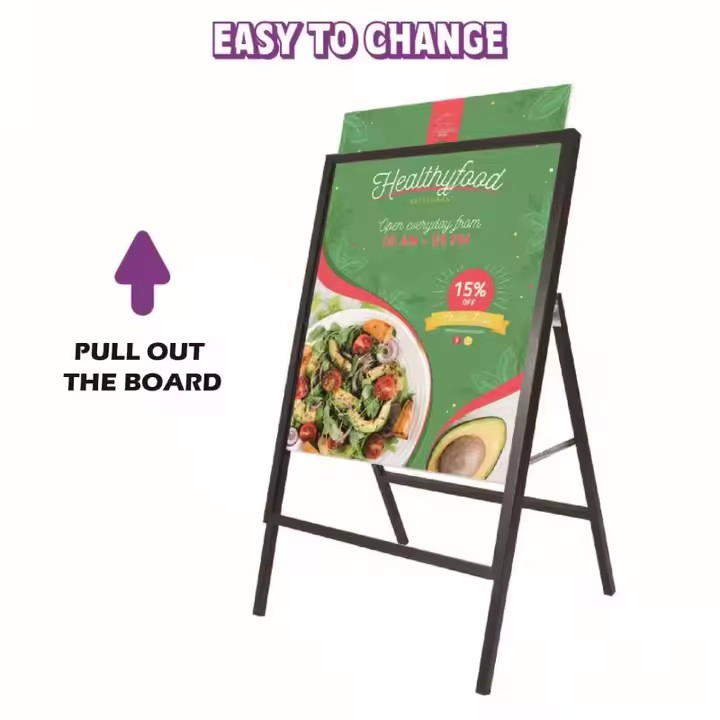 Multifunctional Custom Print Logo Poster Holder Stand Advertising Poster Display Stand