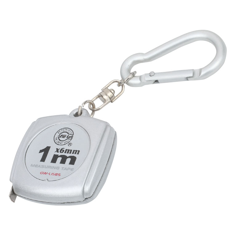 1m*6mm Gift Tape with Keychain Magnesium Alloy Mini Tape Measure