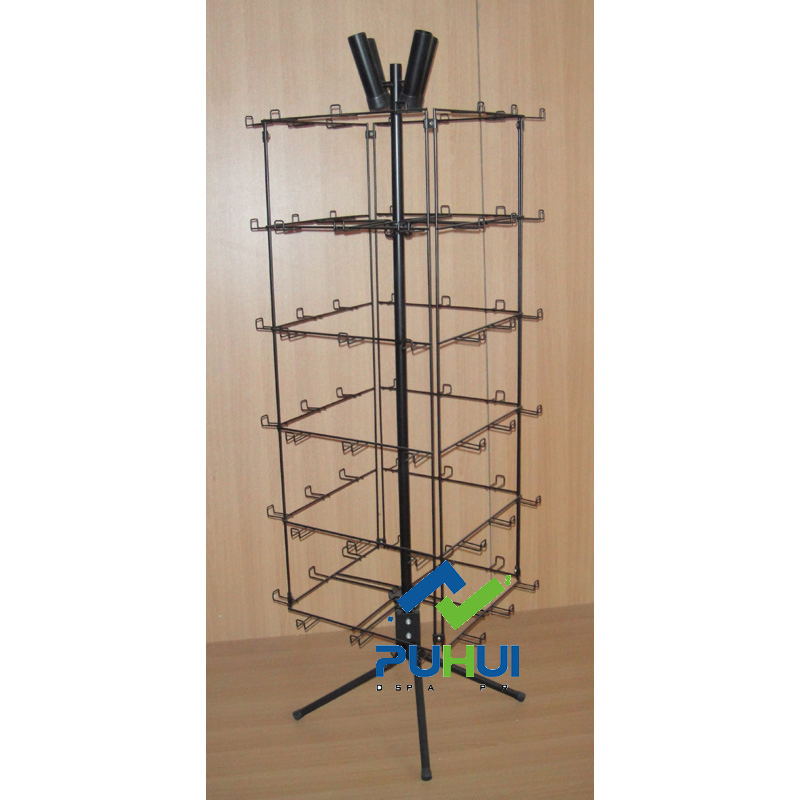 Floor Standing Metal Fixture Peg Hooks Hanging Spinning Balloons Display Rack (PHY215A)