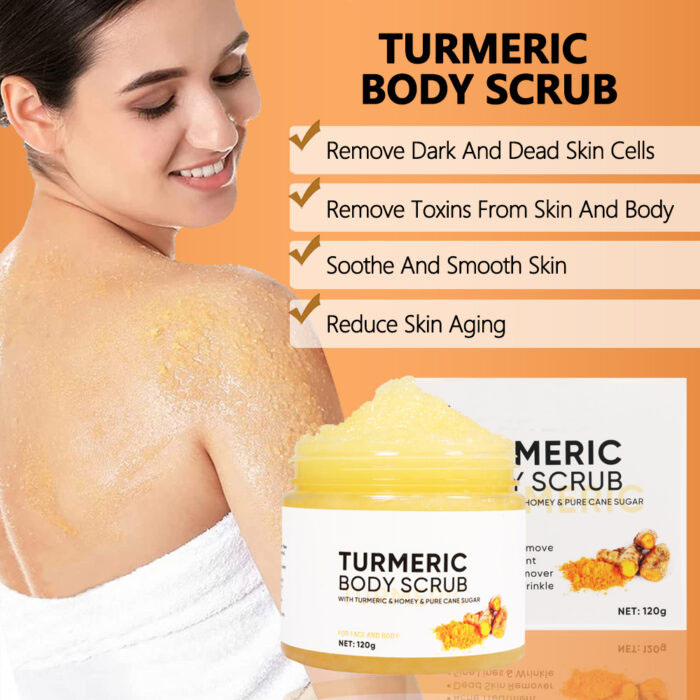 Custom Logo Turmeric Clay Mask Facial Serum Oil Soap Bar Face Cream Body Scrub Skincare Set