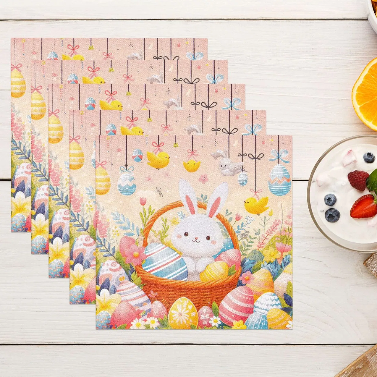 Printed Design Disposable Napkins Add Dining Atmosphere, Customizable Patterns Available