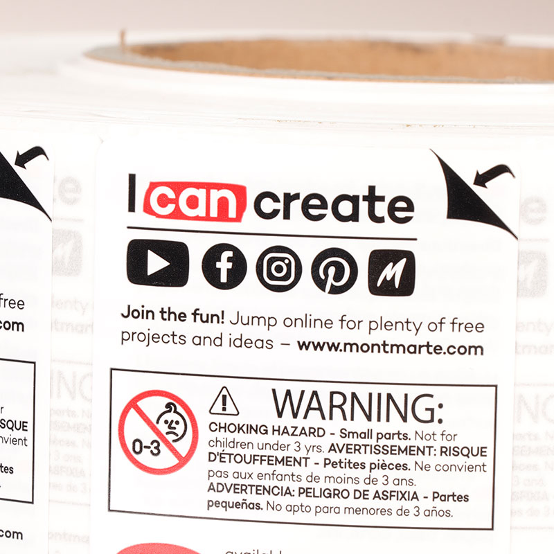 Multi-Layer Multi Pages Fold Brochure Booklet Instructions Adhesive Label