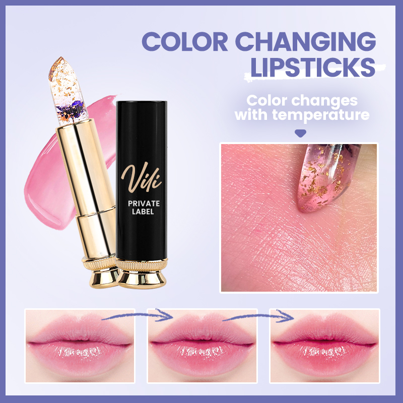 Factory Price Makeup Factory Luxury Flower Lipstick High Quality Glitter Lipstick