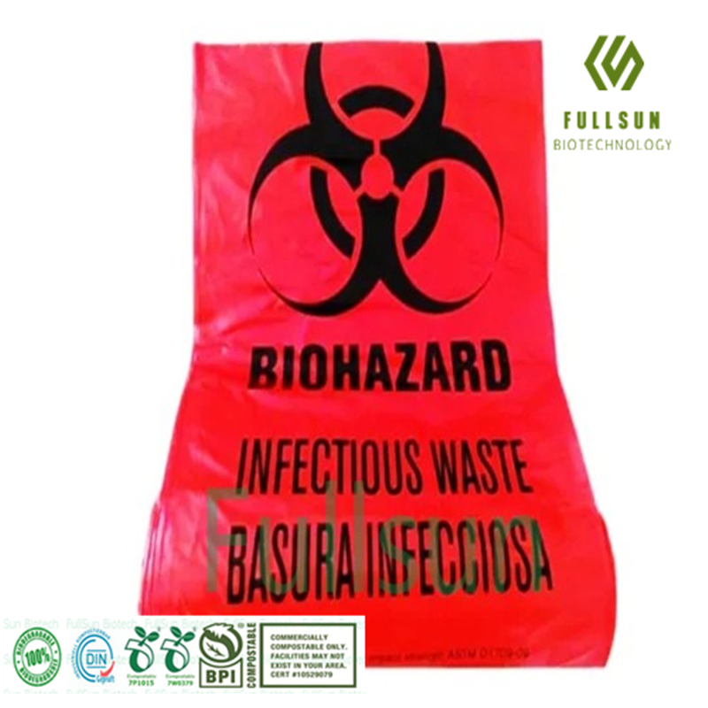 Biodegradable Hospital Biohazard Medical Autoclave Garbage Bags