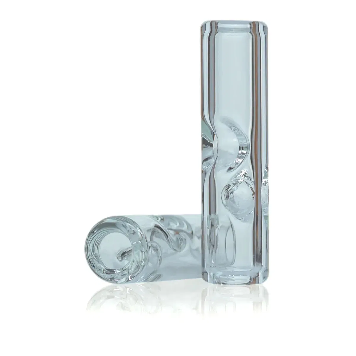 Customized Logo Size 8mm 10mm 12mm Spiral Glass Tips