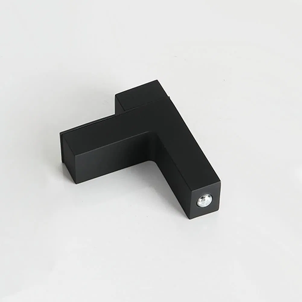 Metal Adjustable Floating Shelf Hardware, Wood/Glass Shelf Bracket Wall Mount, (Black)