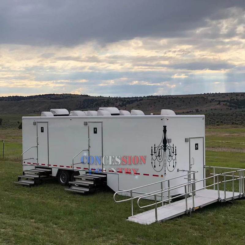 Hot Sale Luxury Ada Restroom Trailer Mobile Toilet Portable Bathroom Trailer