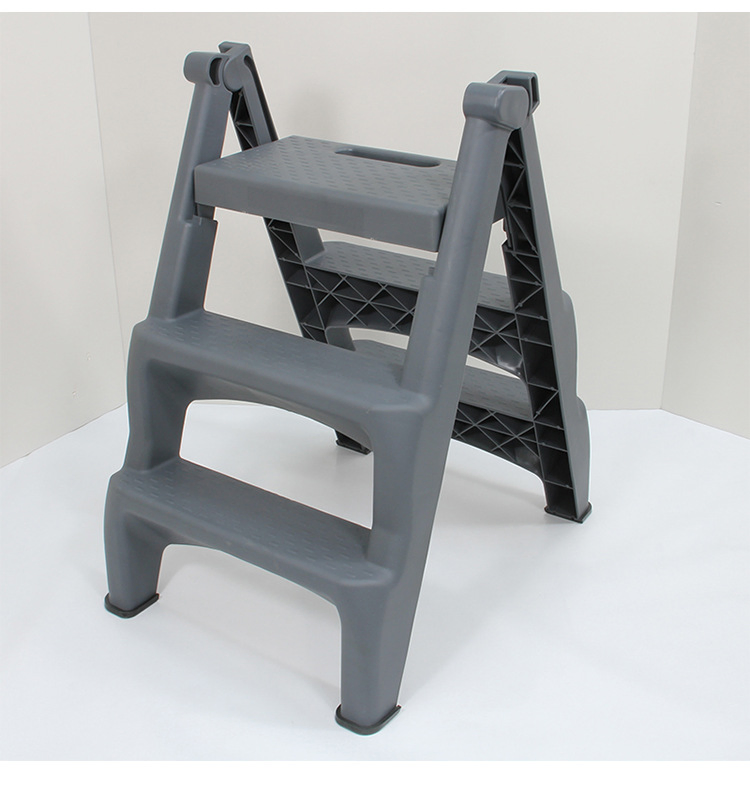 Plastic Step Ladder Three Step Thickened Non-Slip Foot Folding Ladder