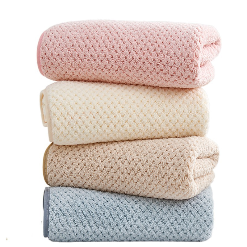 Quick Dry Premium Microfiber Waffle Towel Luxury Customize Logo Available Hotel Bath Cloth Set