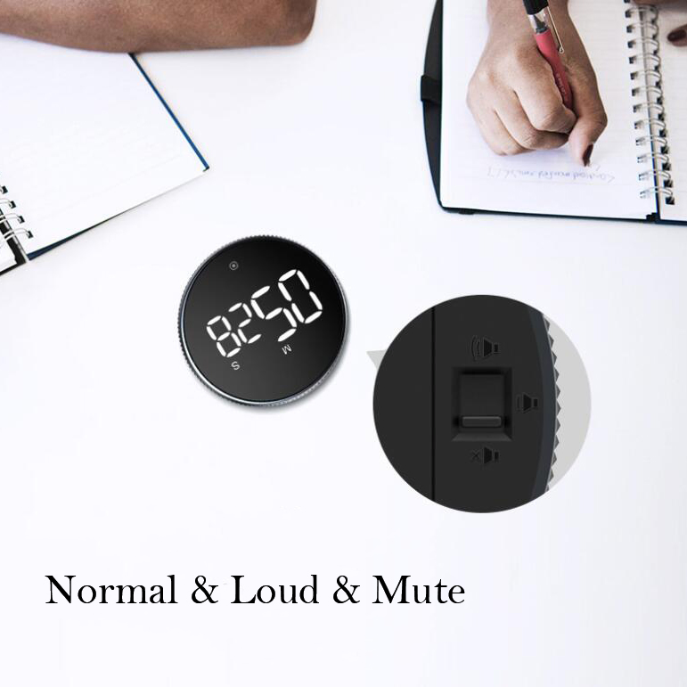 Digital Kitchen Timer, Multi-Functional LED Display Magnetic Countdown Countup Timer