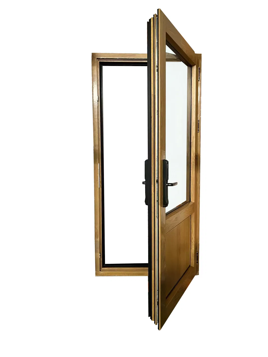 Penjoy Super Thermal Insulation Wood Door Aluminum Clad for Villa