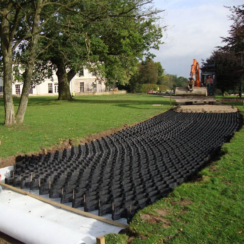 Durable Perforated Gravel Grid for Road Construction Projects