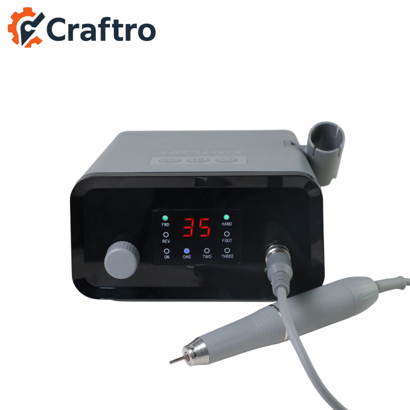 Whisper Quiet Nail Salon Micromotor with Dental Handpiece Design