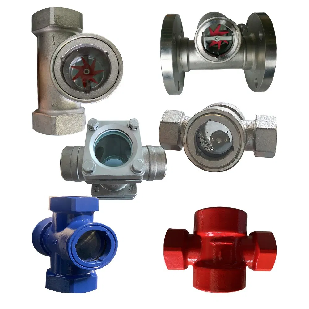 Carbon Steel / Stainless Steel Threaded Ends Flap Sight Glass Flow Indicator