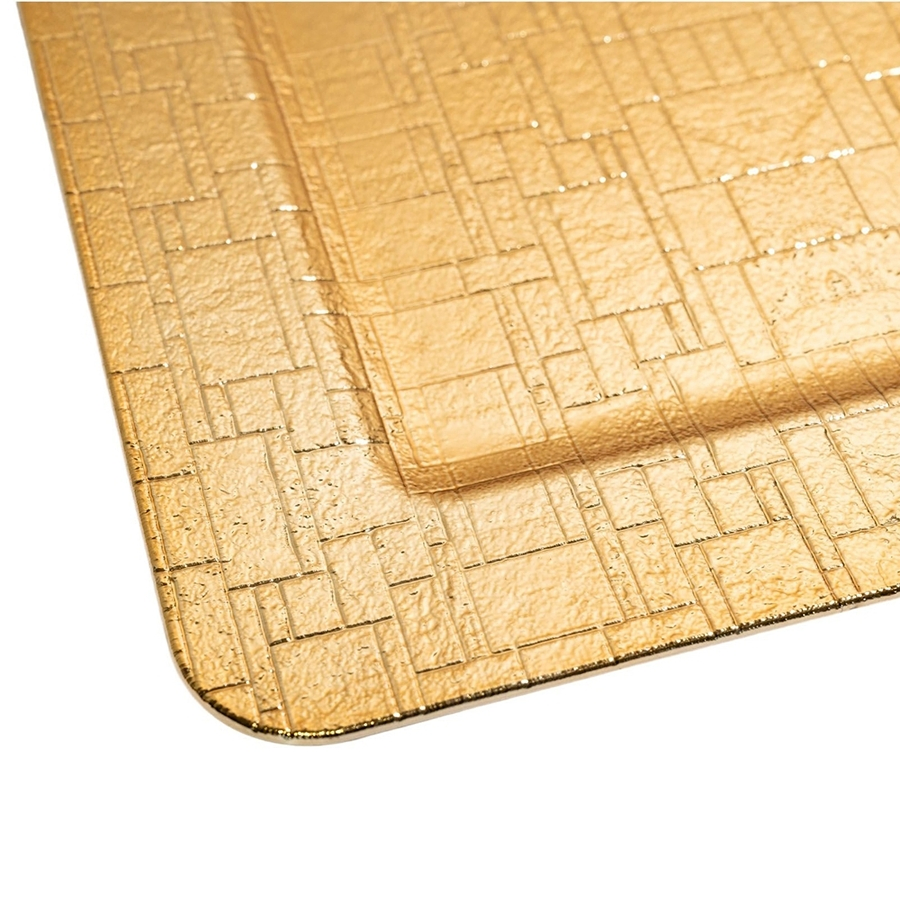 Quality Assured 33X1.5cm Dimensions Plastic Disposable Fine Dining Restaurant Charger Plate