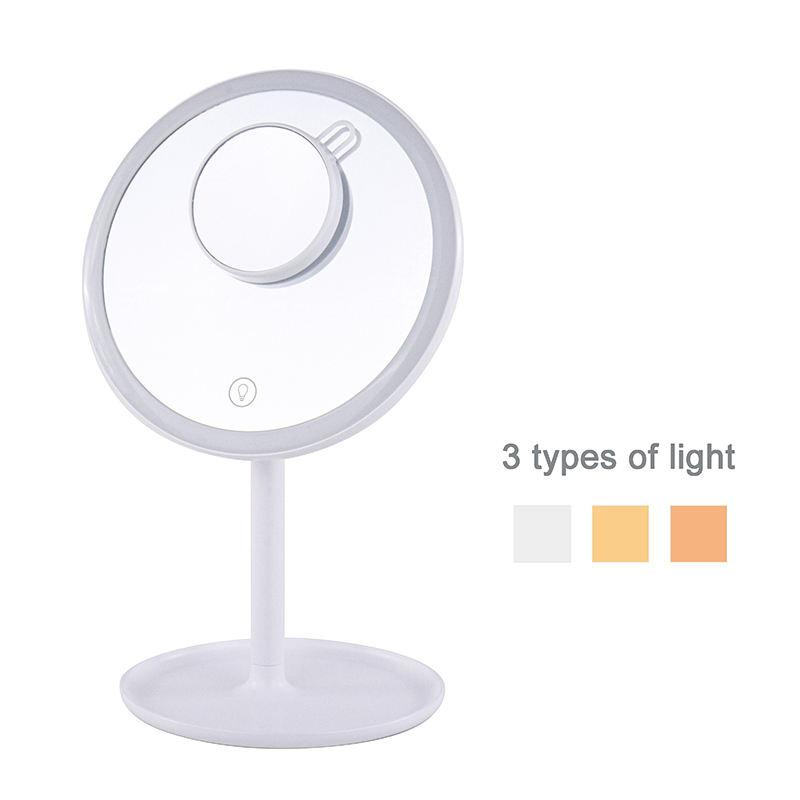 Household LED Table Glass Makeup Cosmetic Mirror
