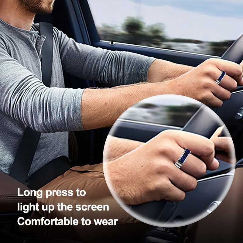 Умное кольцо для здоровья с сенсорным экраном