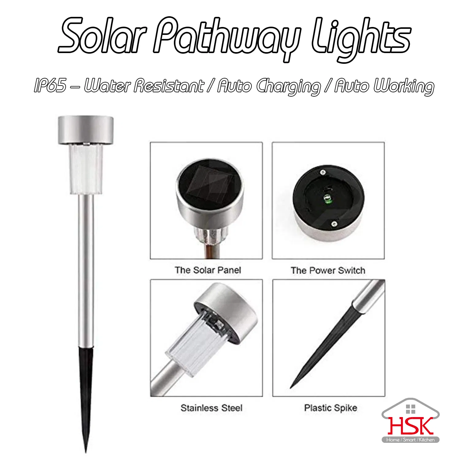 Outdoor Waterproof Solar Garden Lights Solar Pathway Lights