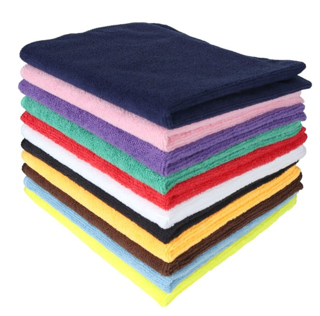 Spn 40X40cm Car Wash Towel Household Absorbent Microfiber Cleaning Cloth for Car Vehicle Quick Dry Kitchen Towel