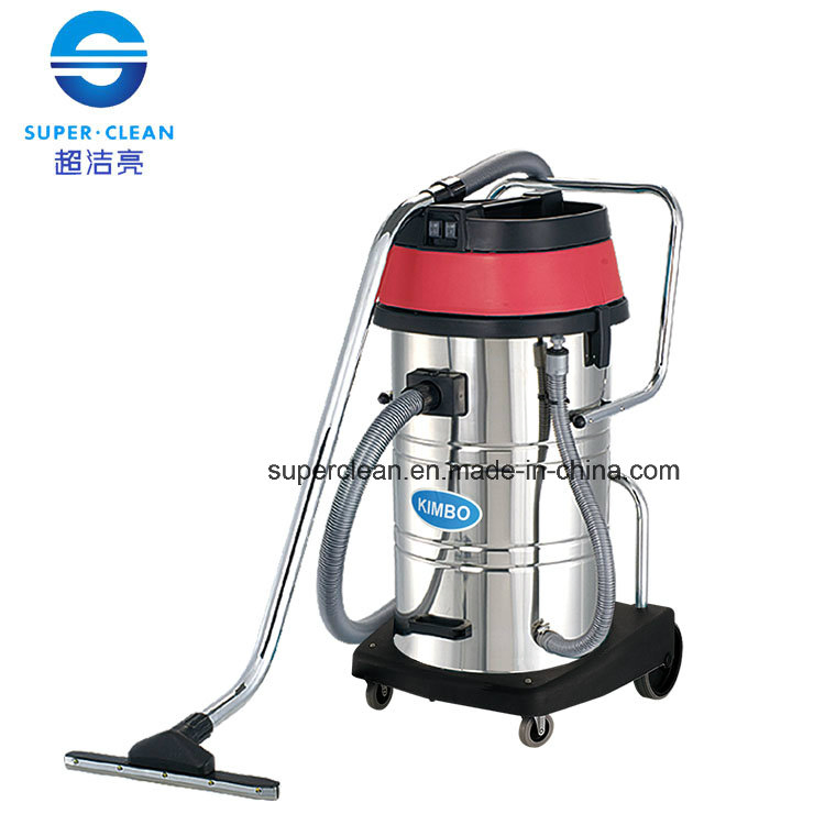 80L Stainless Steel Tank Wet and Dry Vacuum Cleaner with Tilt