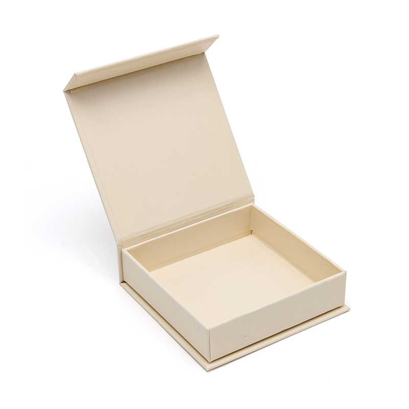 White Foldable Magnetic Closure Rigid Cardboard Boxes Jewelry Storage Box