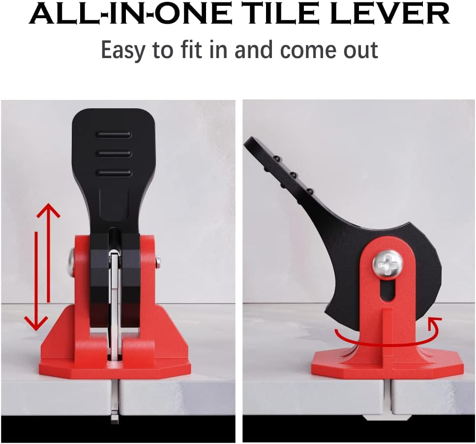 Tile Leveling System Tools Kit Tile Spacers Reusable Floor Compounds Adjustable Replaceable Spare Steel T-Pin