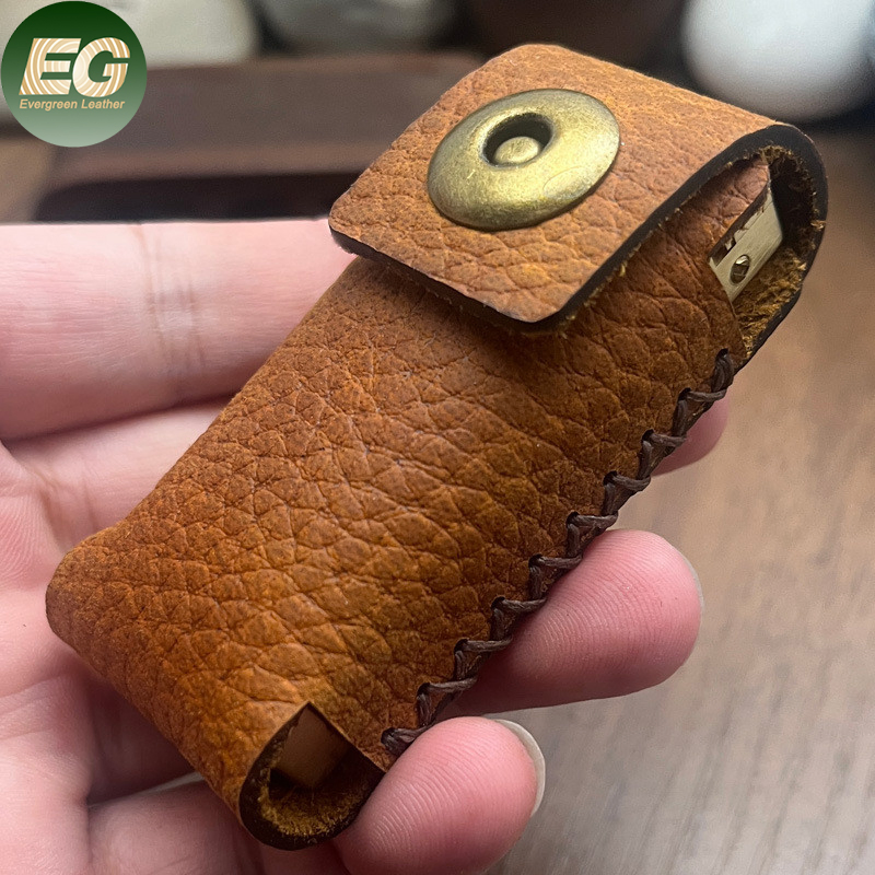 Ea594 Chainmail Wholesale Custom Lighter Sleeve for CT41 Multitool Mask Belt Cute Blank Genuine for Men Cover Leather Lighter Sleeves