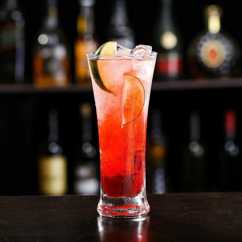 High Quality Juice Drinking Glass Trumpet Shaped Verre En Plastique Bar Glass Cups Plastic Verre a Boire