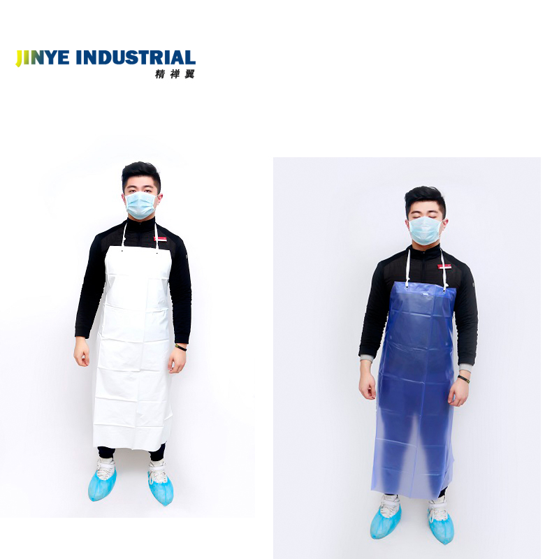 PVC Waterproof Washable Smock Apron Reusable Plastic Aprons