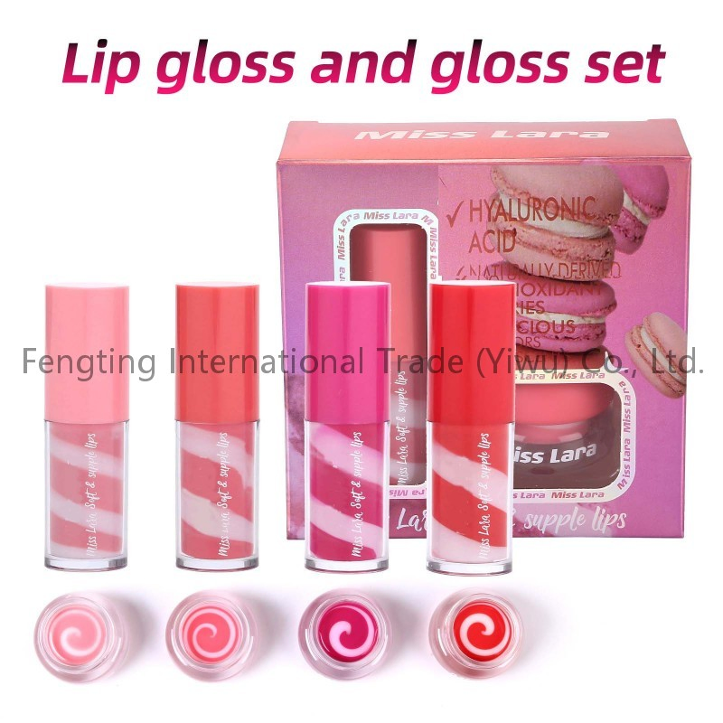 OEM/ODM Swirl Lip Makeup Gel with Private Label Newest Popular Private Label Double Color Spiral Creamy Moisturizing Lipstick Set