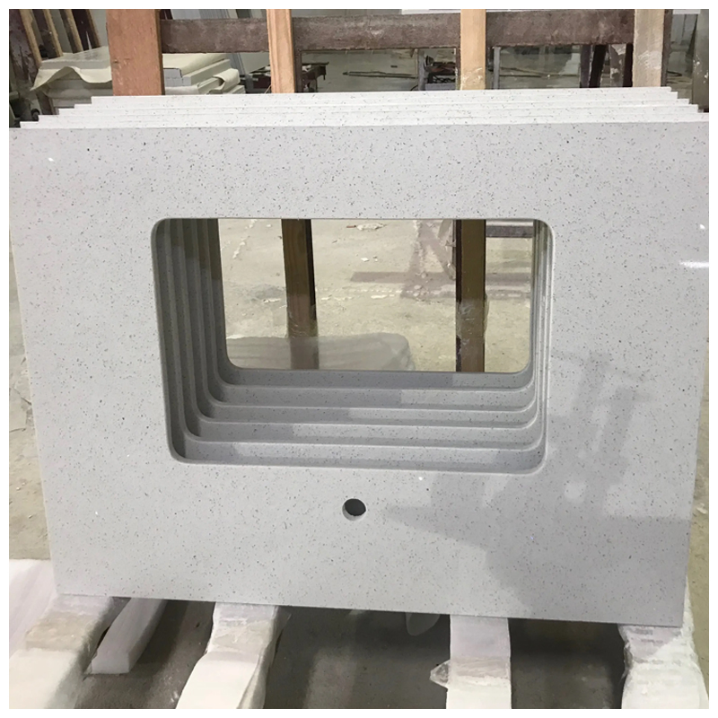 Sparkling White Quartz Vanity Tops