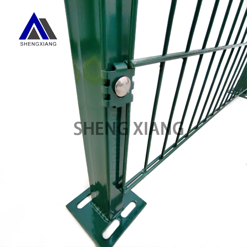 Easy Assembly Durable Hot Dipped Galvanized Double Wire Fence Panel for Double Wire Fencing Double Rod Fence Double Mat Fence for Home Garden 868/656 Fencing