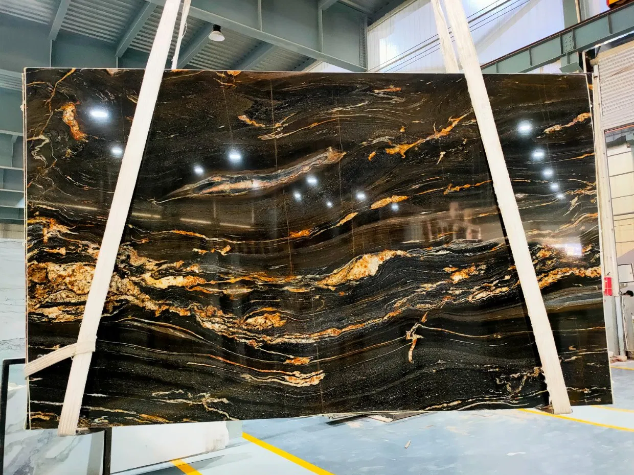 Cosmic Black Quartzite for Polished Tiles&Slabs&Countertop