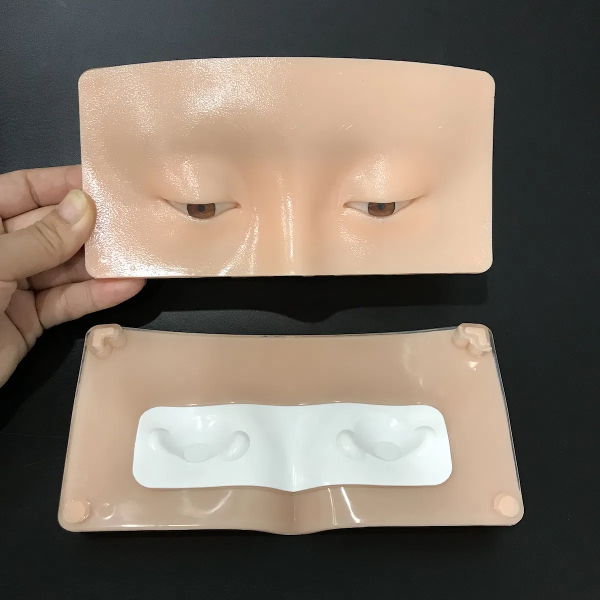 Beginner Makeup Practice Face Eyeshadow Silicone Face and Eye Makeup Practice