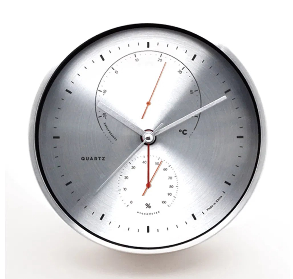 6 Inch Desk Watch Clock Aluminium Quartz Table Clock Luxury Custom