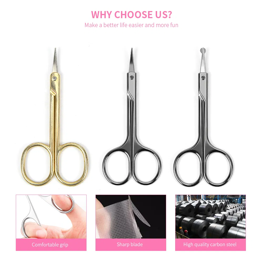 Professional Pet Makeup Lashes Nail Scissors Eyebrow Eyelash Barber Nose Hair Beard Trimmer