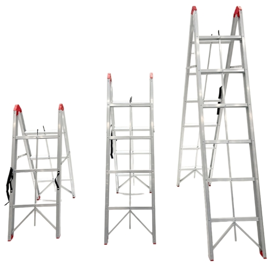 Household Aluminum Folding Step Ladder Easy to Store Anti-Slip Ladder