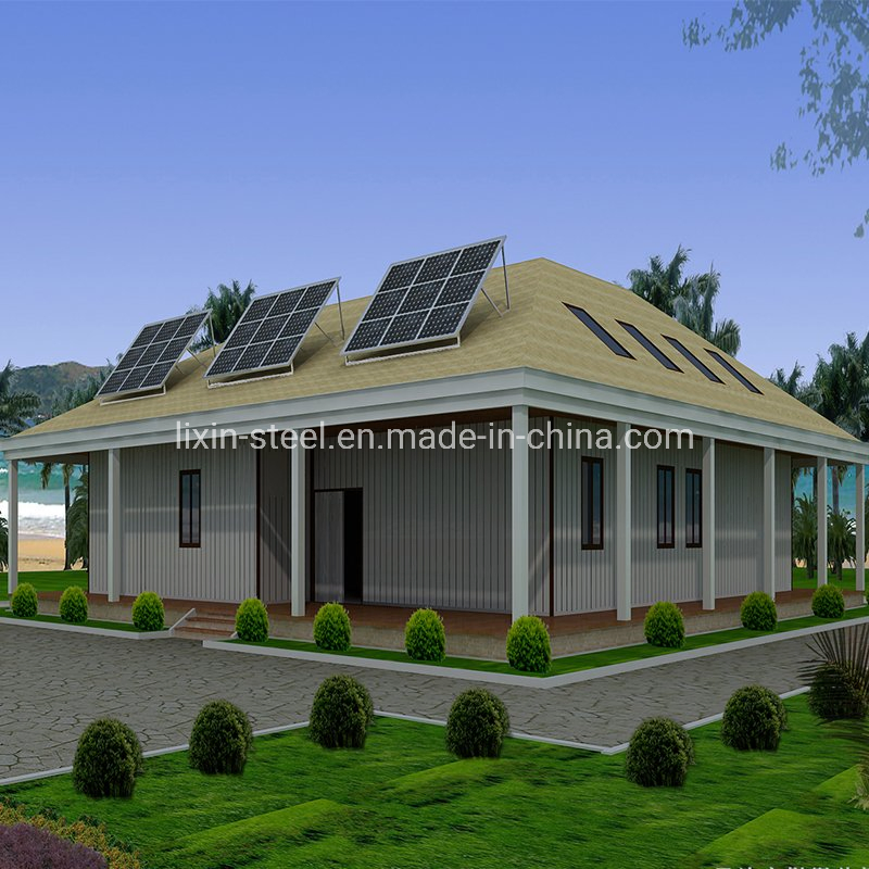 Good Looking Prefab Steel Frame with Sandwich Roof and Wall Panel
