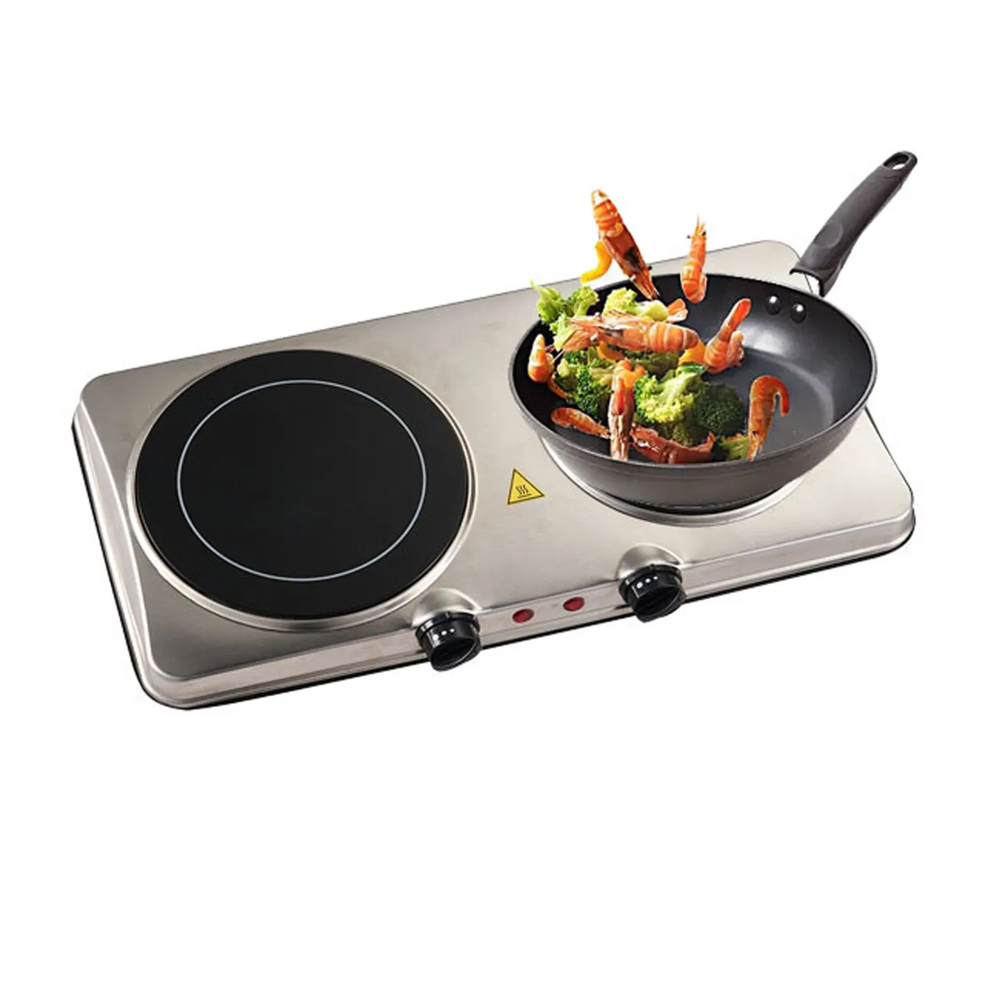 Dual Burner 2000W Vitro Ceramic Electric Cooktop for Efficient Cooking