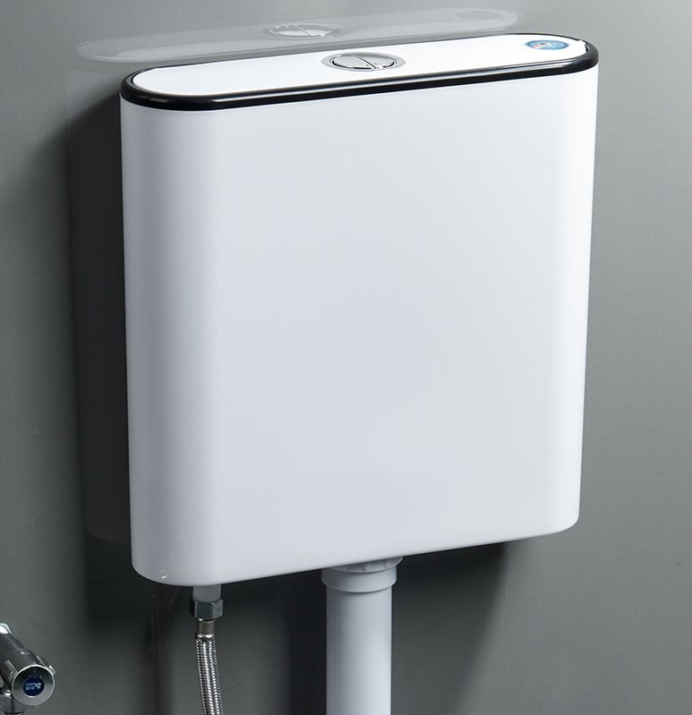 Fluor Dual-Flush Squat Toilet with Concealed Cistern Wall-Mounted Water Tank