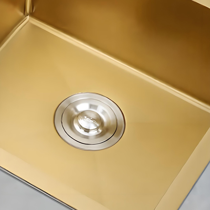 Factory Wholesale Gold Stainless Steel Undermount Kitchen Sink Double Bowls with CE Certification Fregadero De La Cocina