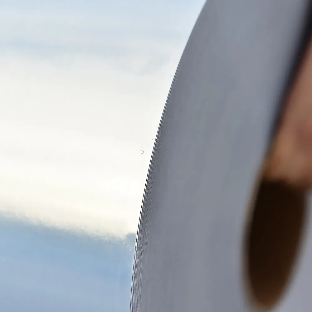 Custom Brushed Silver Water Resistant Sticker Labels Adhesive Label