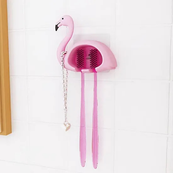 ABS Plastic Toothbrush Organizer Cartoon Wall Mounted Toothbrush Holder 2 Holes Hh001_16